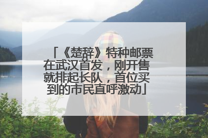 《楚辞》特种邮票在武汉首发，刚开售就排起长队，首位买到的市民直呼激动