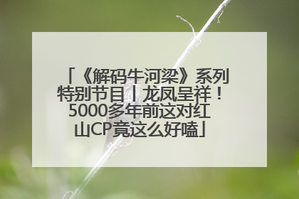 《解码牛河梁》系列特别节目丨龙凤呈祥！5000多年前这对红山CP竟这么好嗑
