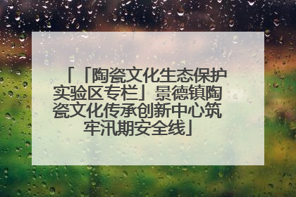 「陶瓷文化生态保护实验区专栏」景德镇陶瓷文化传承创新中心筑牢汛期安全线