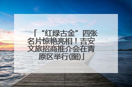 “红绿古金”四张名片惊艳亮相！吉安文旅招商推介会在青原区举行(图)