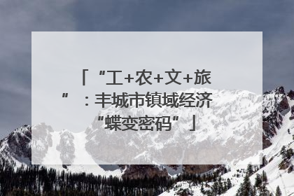 “工+农+文+旅”：丰城市镇域经济“蝶变密码”