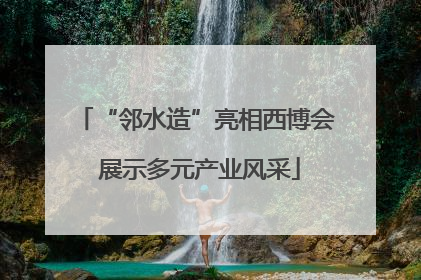 “邻水造”亮相西博会 展示多元产业风采