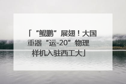 “鲲鹏”展翅！大国重器“运-20”物理样机入驻西工大