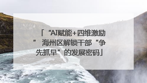 “AI赋能+四维激励” 海州区解锁干部“争先抓早”的发展密码