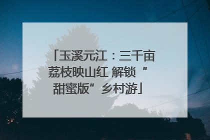 玉溪元江：三千亩荔枝映山红 解锁“甜蜜版”乡村游