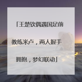 王楚钦偶遇国足前教练米卢，两人握手拥抱，梦幻联动