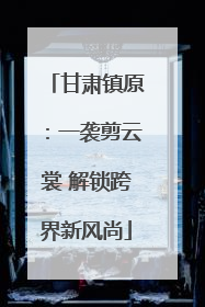甘肃镇原：一袭剪云裳 解锁跨界新风尚