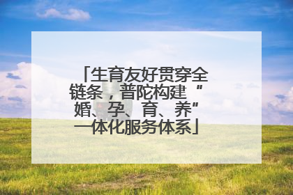 生育友好贯穿全链条，普陀构建“婚、孕、育、养”一体化服务体系