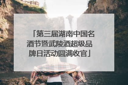 第三届湖南中国名酒节暨武陵酒超级品牌日活动圆满收官