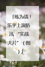 练为战！乐平上演防汛 “实战大片”（图）