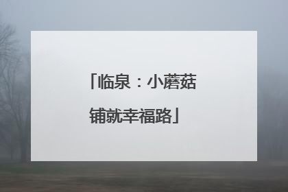 临泉：小蘑菇铺就幸福路