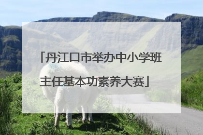 丹江口市举办中小学班主任基本功素养大赛