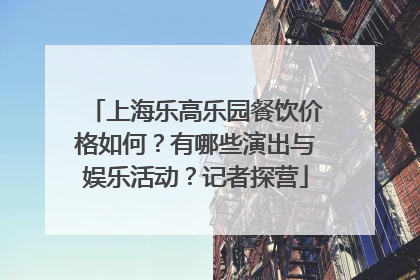 上海乐高乐园餐饮价格如何？有哪些演出与娱乐活动？记者探营
