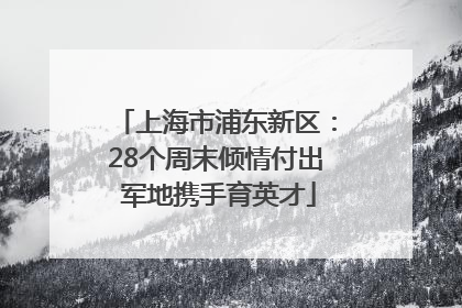 上海市浦东新区：28个周末倾情付出 军地携手育英才