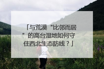 与荒漠“比邻而居”的高台湿地如何守住西北生态防线？