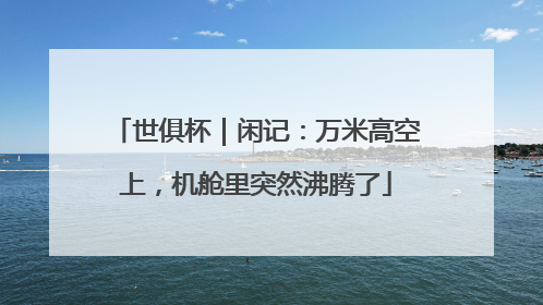 世俱杯｜闲记：万米高空上，机舱里突然沸腾了