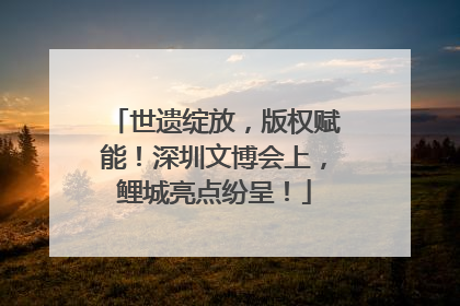 世遗绽放，版权赋能！深圳文博会上，鲤城亮点纷呈！