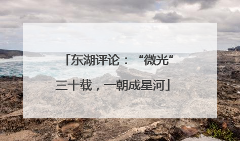 东湖评论：“微光”三十载，一朝成星河