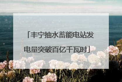 丰宁抽水蓄能电站发电量突破百亿千瓦时