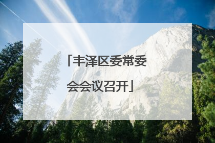 丰泽区委常委会会议召开