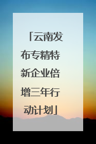 云南发布专精特新企业倍增三年行动计划