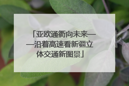 亚欧通衢向未来——沿着高速看新疆立体交通新图景