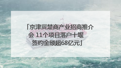 京津冀楚商产业招商推介会 11个项目落户十堰 签约金额超68亿元