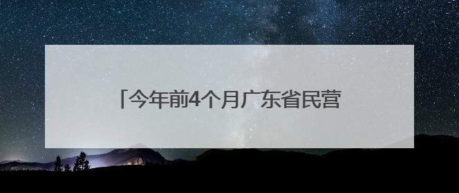 今年前4个月广东省民营企业进出口增长5.6%