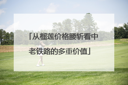 从榴莲价格腰斩看中老铁路的多重价值