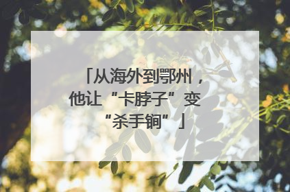从海外到鄂州，他让“卡脖子”变“杀手锏”