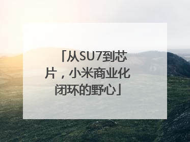 从SU7到芯片，小米商业化闭环的野心