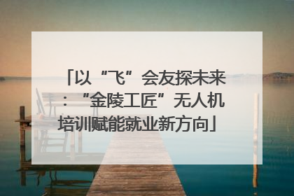 以“飞”会友探未来：“金陵工匠”无人机培训赋能就业新方向