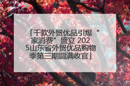 千款外贸优品引爆“家消费”盛宴 2025山东省外贸优品购物季第三期圆满收官