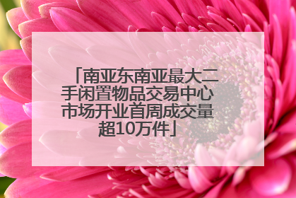 南亚东南亚最大二手闲置物品交易中心市场开业首周成交量超10万件