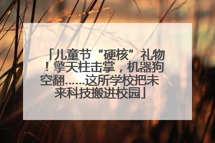 儿童节“硬核”礼物！擎天柱击掌，机器狗空翻……这所学校把未来科技搬进校园