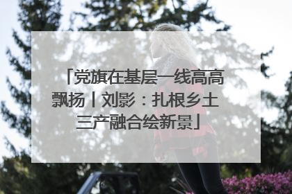 党旗在基层一线高高飘扬丨刘影：扎根乡土 三产融合绘新景