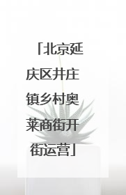 北京延庆区井庄镇乡村奥莱商街开街运营