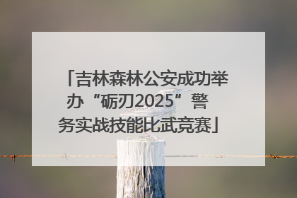 吉林森林公安成功举办“砺刃2025”警务实战技能比武竞赛