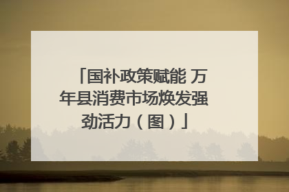 国补政策赋能 万年县消费市场焕发强劲活力（图）