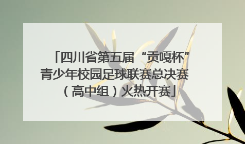 四川省第五届“贡嘎杯”青少年校园足球联赛总决赛（高中组）火热开赛