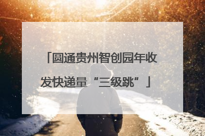圆通贵州智创园年收发快递量“三级跳”