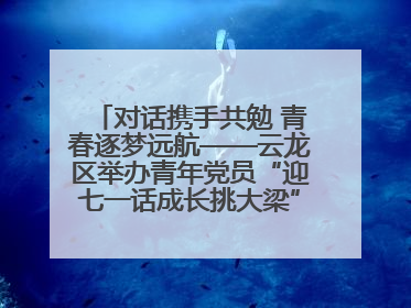 对话携手共勉 青春逐梦远航——云龙区举办青年党员“迎七一话成长挑大梁”交流活动