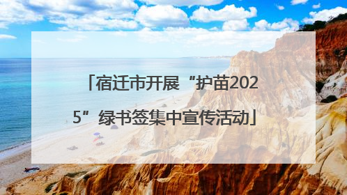 宿迁市开展“护苗2025”绿书签集中宣传活动