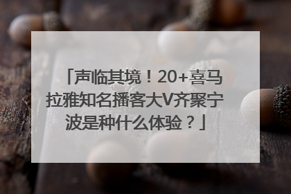 声临其境！20+喜马拉雅知名播客大V齐聚宁波是种什么体验？