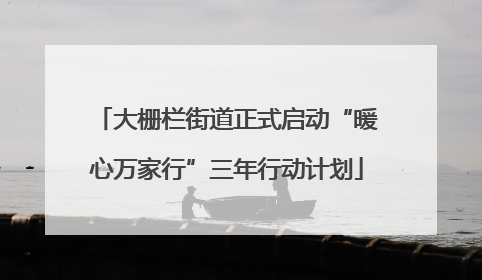 大栅栏街道正式启动“暖心万家行”三年行动计划