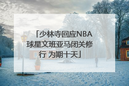 少林寺回应NBA球星文班亚马闭关修行 为期十天