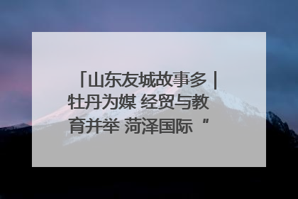 山东友城故事多｜牡丹为媒 经贸与教育并举 菏泽国际“朋友圈”扩容升级