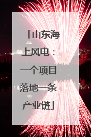 山东海上风电：一个项目落地一条产业链