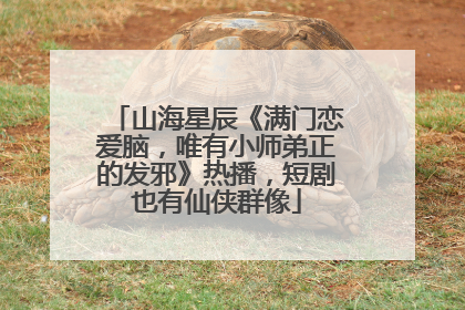 山海星辰《满门恋爱脑，唯有小师弟正的发邪》热播，短剧也有仙侠群像
