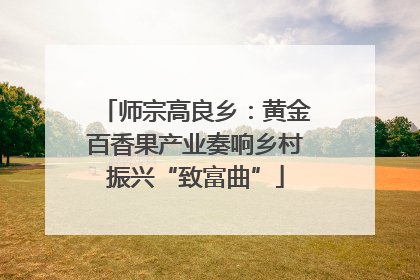 师宗高良乡：黄金百香果产业奏响乡村振兴“致富曲”
